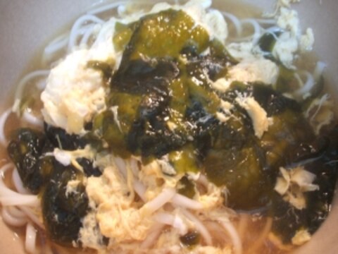 卵わかめうどん